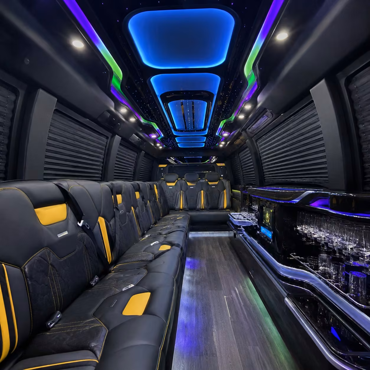 chrysler 300 limo inside