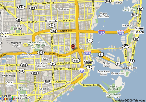 miami limousines map